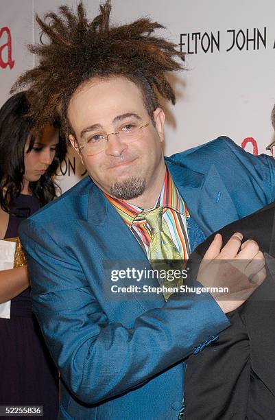 Musician Adam Duritz of counting Crows arrives at the 13th Annual Elton John Aids Foundation Academy Awards Viewing Party at the Pacific Design...