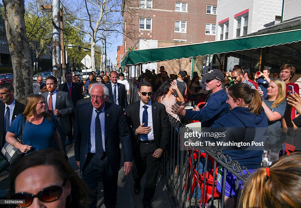 STATE COLLEGE, PA - APRIL 19: Democratic presidential candidate