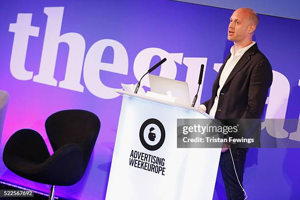 Joel Seymour-Hyde, SVP Octagon during FRUKT Field Work: Get Festival Ready part of Advertising Week Europe 2016 day 3 at Picturehouse Central on...