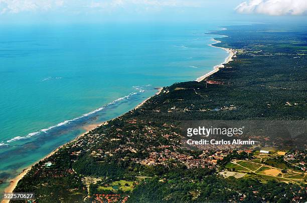 south of bahia - brazil - from the top - seguro stock pictures, royalty-free photos & images