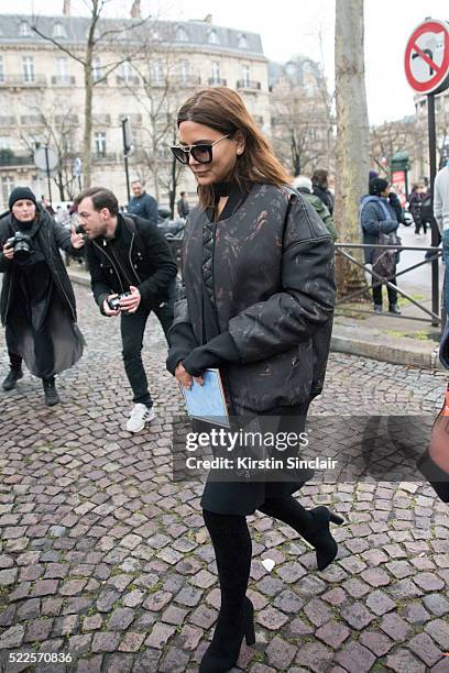 Vogue Australia senior fashion editor Christine Centenera on day 9 during Paris Fashion Week Autumn/Winter 2016/17 on March 9, 2016 in Paris, France....