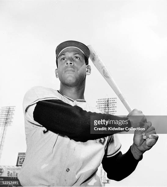First baseman Orlando Cepeda of the San Francisco Giants poses for a portrait prior to a 1961 game against the Philadelphia Phillies at Shibe Park in...