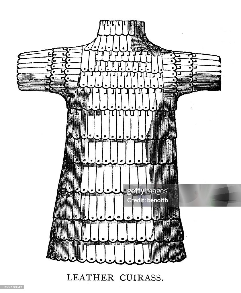 Cuirass aus Leder