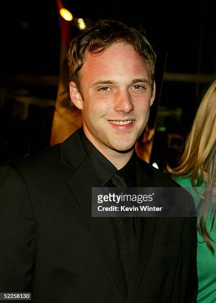 Actor Brad Renfro arrives at Warner Independent's Premiere of "The Jacket" at the Pacific ArcLight Theaters on February 28, 2005 in Hollywood,...