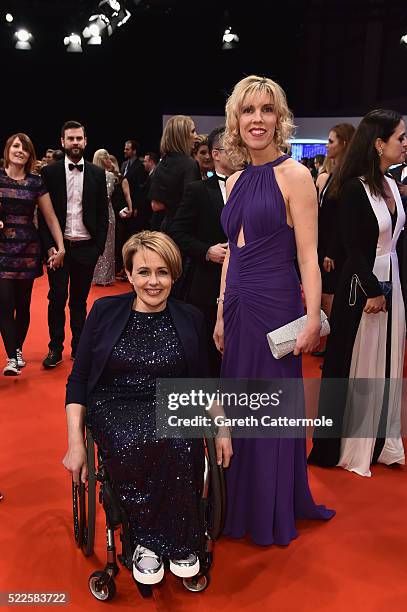 Laureus World Sports Academy member Tanni Grey-Thompson attend the 2016 Laureus World Sports Awards at Messe Berlin on April 18, 2016 in Berlin,...