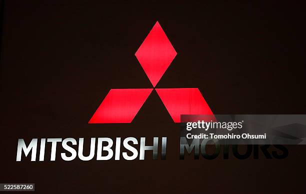 The Mitsubishi Motors logo is displyed outside the company's headquarters on April 20, 2016 in Tokyo, Japan. Mitsubishi Motors share plunged more...