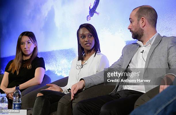 Catherine Lui, Brand Partnerships at Gleam Futures, Athena Witter, Head of Entertainment, Soaps, Drama at ITV and Richard Howard, Publisher and Brand...