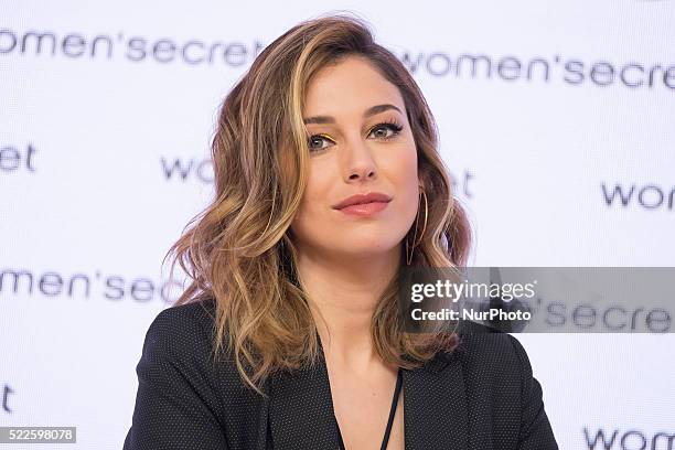 Spanish actress Blanca Suarez attends the Women Secret Swimwear photocall in Madrid on April 20, 2016.