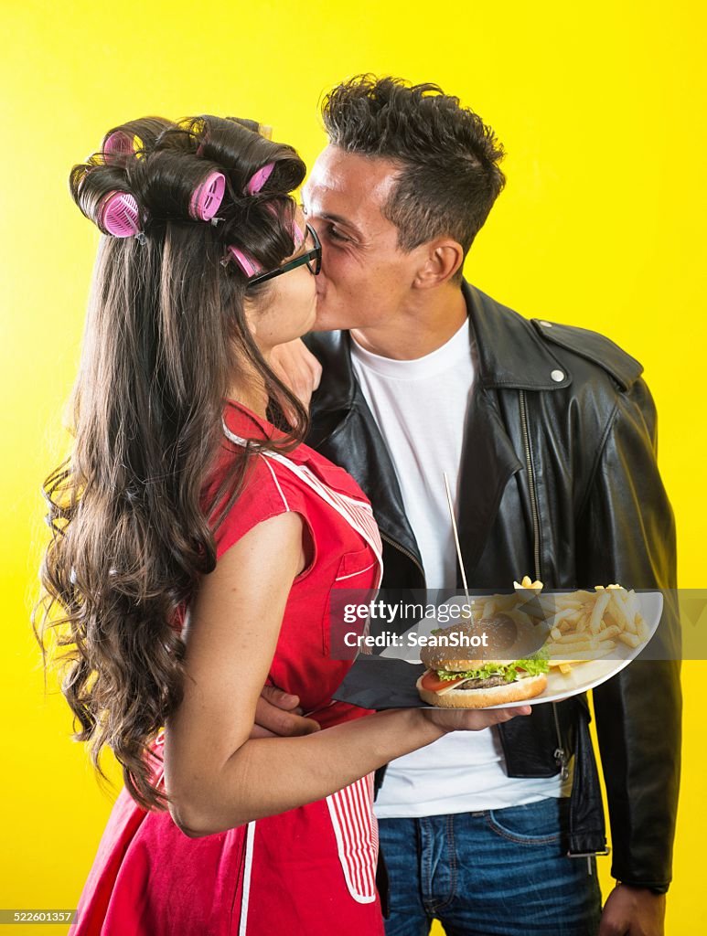 Waitress and Rockabilly in Love