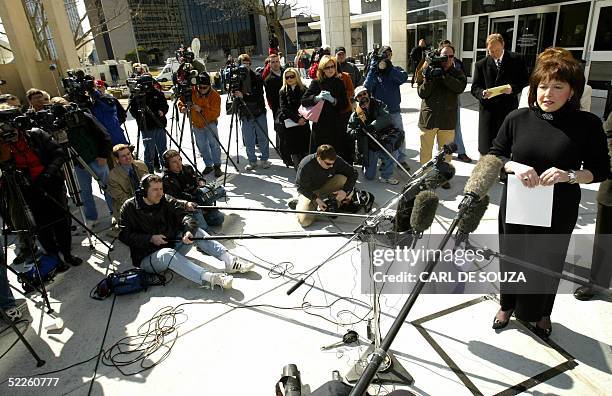 Sedgwick Court District Attorney Nola Foulston talks to the media outside the Sedgwick County courthouse after Dennis Rader's arraignment on 10...