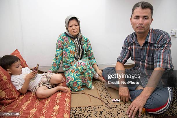 Ciputat-Banten-Indonesia, 20 April 2016 :ISHAQ , JAMILAH and their son MOHAMMAD NAVIT have to face rejection for refugee status from UNHCR, also...