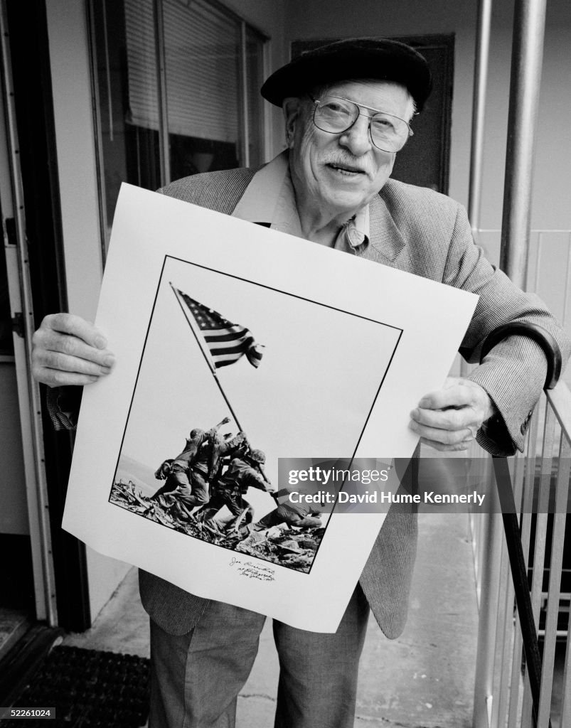 Rosenthal Poses With Winning Photograph