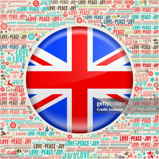 british flag on christmas word cloud - word cloud stock illustrations