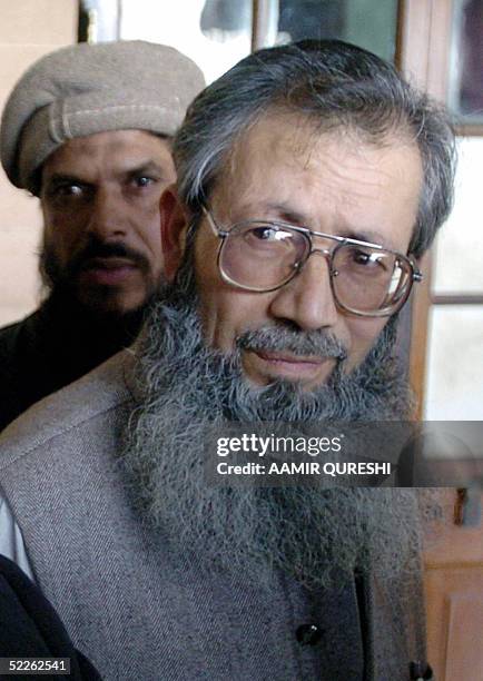 Pakistani Ahmed Saeed Sheikh father of Ahmed Saeed Omar - the alleged killer of US reporter Daniel Pearl - arrives at a court in Karachi, 02 March...