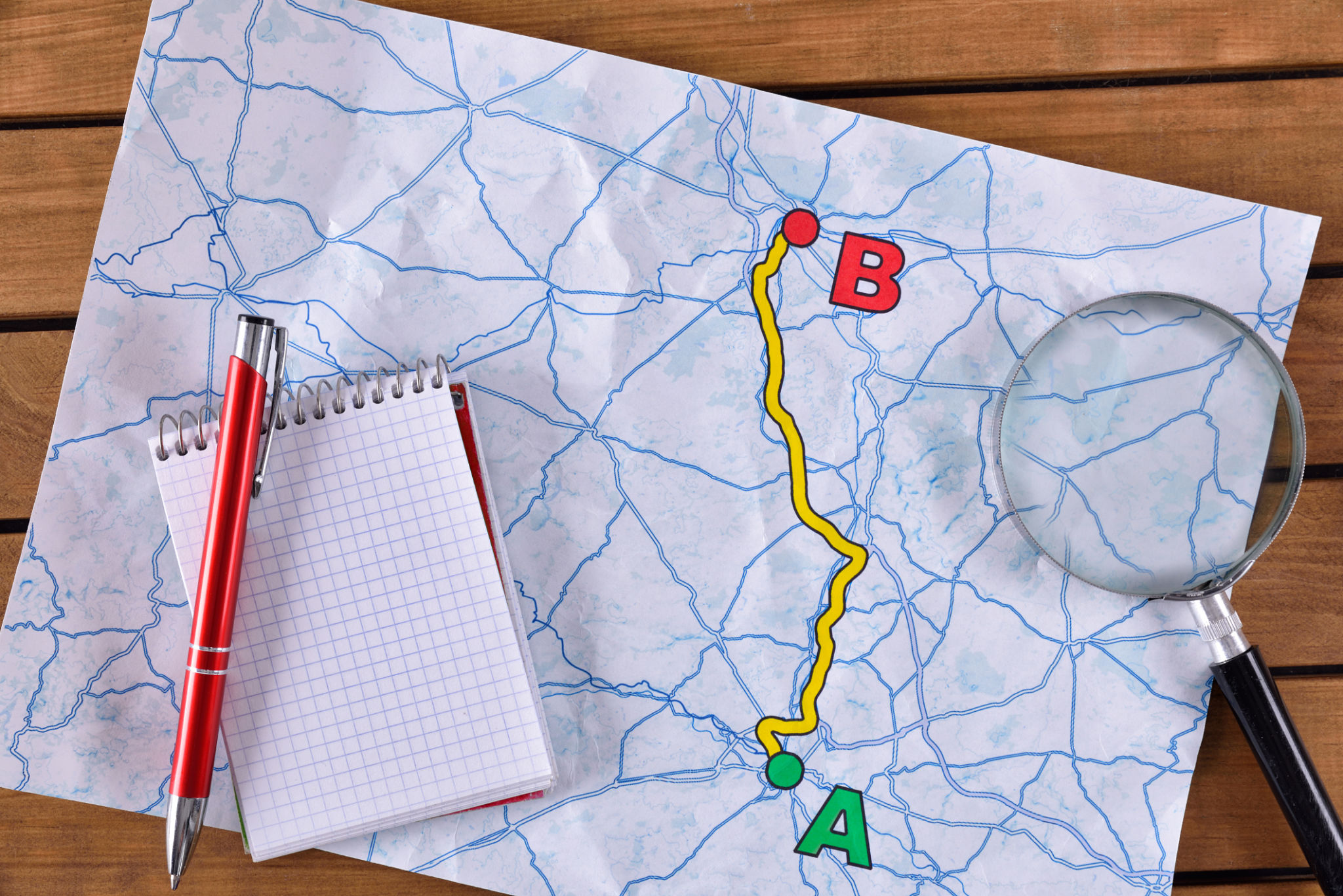 route planning map