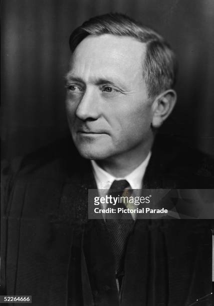 Portrait of Associate Justice of the Supreme Court of the United States William O. Douglas in his judicial robe, 1951.