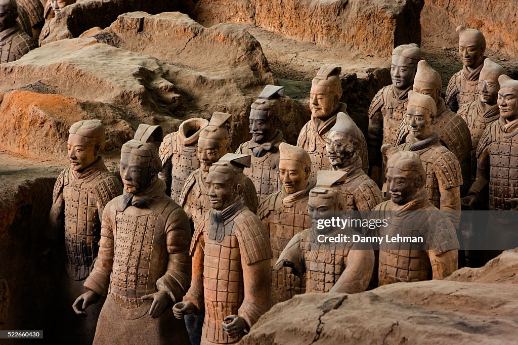 Terracotta Warrior Statues in Qin Shi Huangdi Tomb