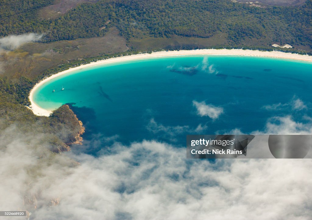 Wineglass Bay at Freycinet National Park on Tasmania