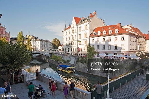 slovenia, ljubljana, old city, - laibach stock-fotos und bilder