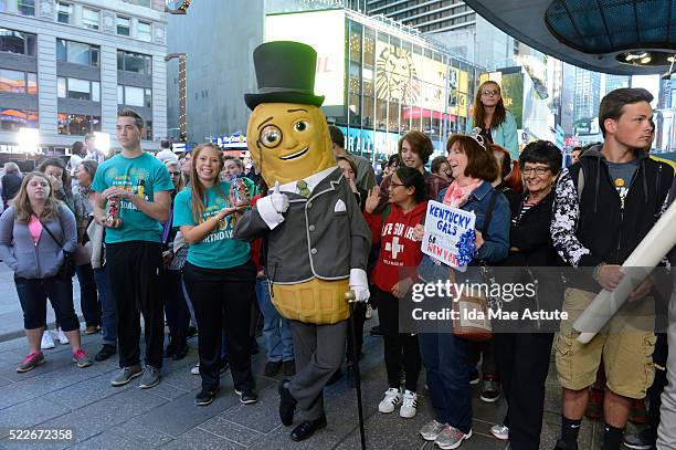 Mr. Peanut celebrates his 100th birthday on GOOD MORNING AMERICA, 4/20/16, airing on the Walt Disney Television via Getty Images Television Network.