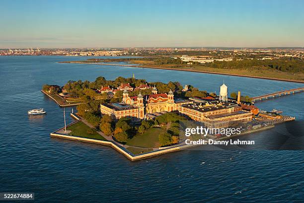 ellis island, gateway for immigrants, new york harbor - ellis island stock pictures, royalty-free photos & images