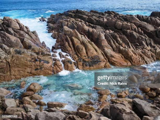 south west western australia - rocky coastline stock pictures, royalty-free photos & images