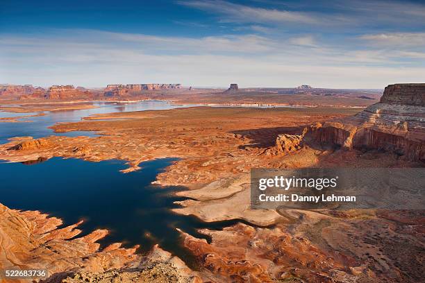 lake powell, alstrom point - fluss colorado river stock-fotos und bilder