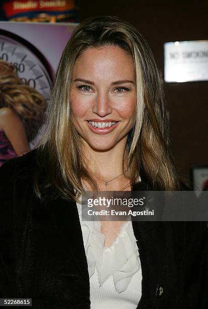 Model Jill Goodacre attends the premiere of Showtime's "Fat Actress" at Clearview Chelsea West Cinemas on March 2, 2005 in New York City.