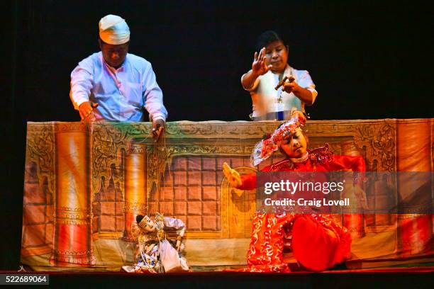 burma - puppet show stage stock pictures, royalty-free photos & images