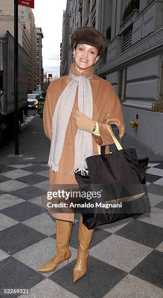 Caridad Rivera poses for a photo on March 2, 2005 in New York City.