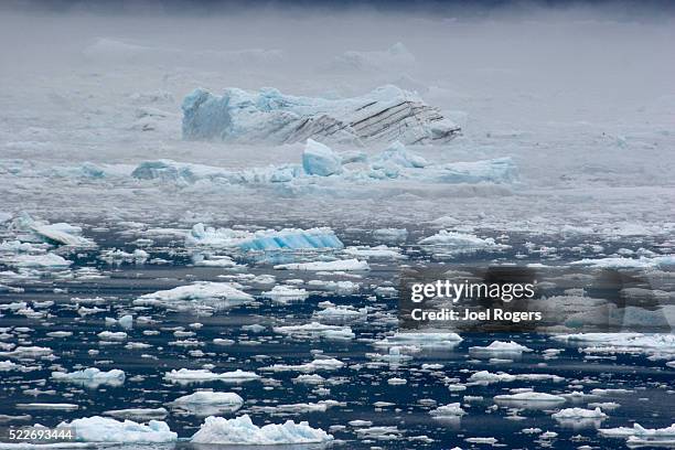 alaska, prince william sound, icebergs, rising sea levels - glacier columbia photos et images de collection