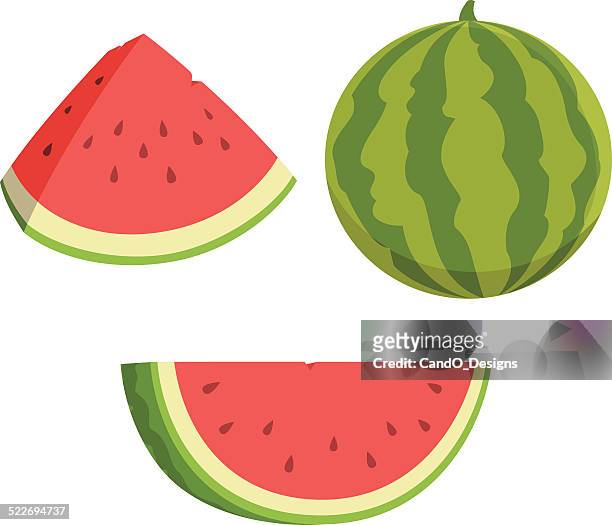 wassermelonen comic - melone stock-grafiken, -clipart, -cartoons und -symbole