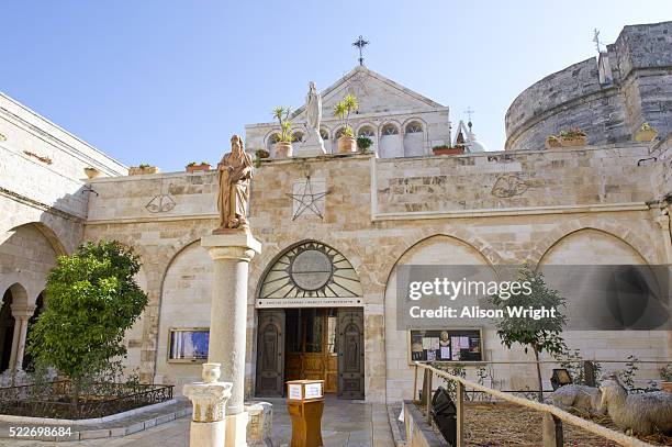 church of the nativity - church of the nativity bethlehem stock pictures, royalty-free photos & images