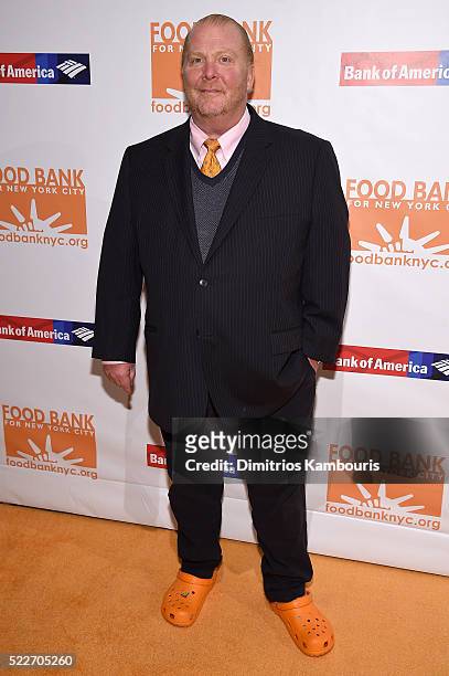Chef Mario Batali attends the Food Bank Of New York City's Can Do Awards 2016 hosted by Mario Batali at Cipriani Wall Street on April 20, 2016 in New...
