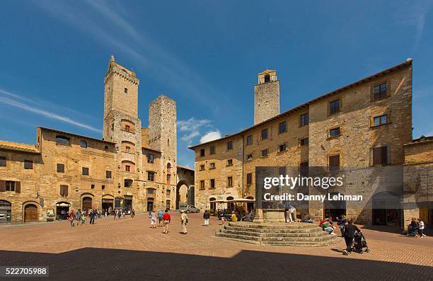 san gimignano, tuscany, italy - san gimignano - fotografias e filmes do acervo