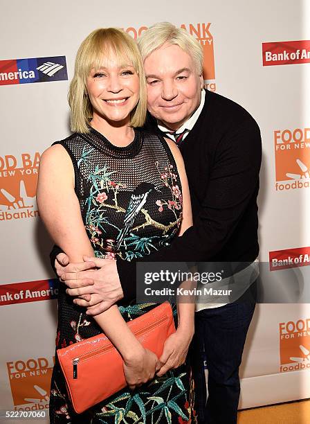 Kelly Tisdale and Mike Myers attend Food Bank Of New York City's Can Do Awards 2016 hosted by Michael Strahan and Mario Batali on April 20, 2016 in...