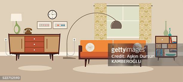 living room - indoors stock illustrations