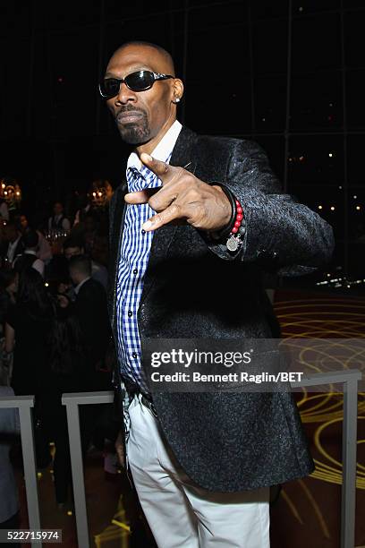 Comedian Charlie Murphy attends BET Networks 2016 Upfront at Rose Hall at Jazz at Lincoln Center on April 20, 2016 in New York City.