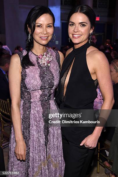Wendy Murdoch and Katie Lee Joel attend the Food Bank Of New York City's Can Do Awards 2016 hosted by Mario Batali at Cipriani Wall Street on April...