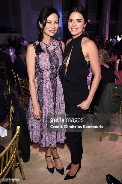 Wendy Murdoch and Katie Lee Joel attend the Food Bank Of New York City's Can Do Awards 2016 hosted by Mario Batali at Cipriani Wall Street on April...