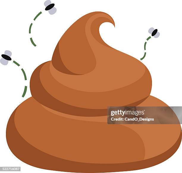 poop cartoon - feces stock illustrations