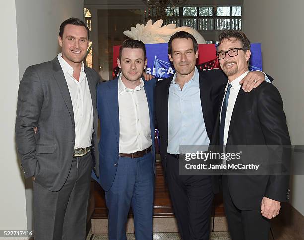 Owain Yeoman, Nick Westrate, Ian Kahn, and Barry Josephson attend the Premiere of AMC's Turn: Washington Spies at New York Historical Society on...