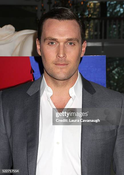 Owain Yeoman attends "TURN: Washington's Spies" Season 3 Premiere at New-York Historical Society on April 20, 2016 in New York City.