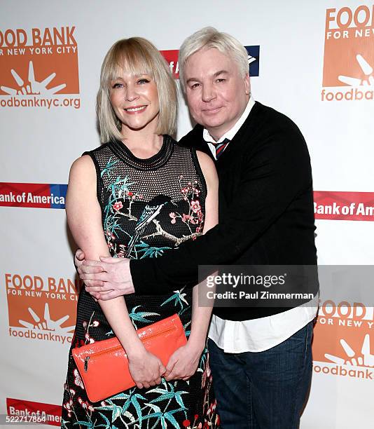 Kelly Tisdale and actor Mike Meyers attend the 2016 Food Bank For New York Can-Do Awards Dinner at Cipriani Wall Street on April 20, 2016 in New York...