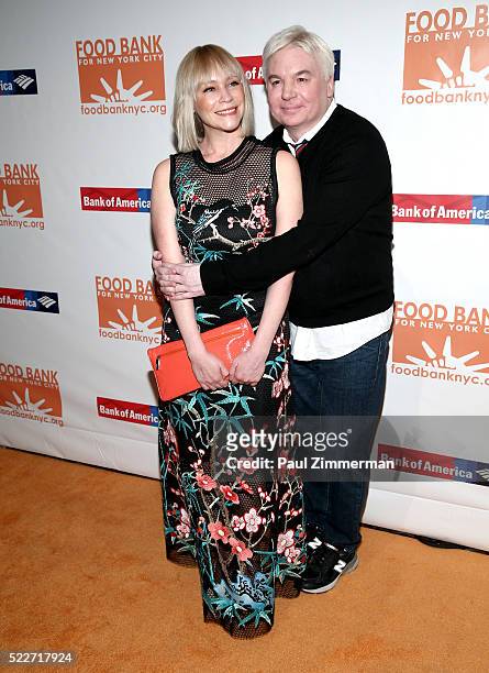 Kelly Tisdale and actor Mike Meyers attend the 2016 Food Bank For New York Can-Do Awards Dinner at Cipriani Wall Street on April 20, 2016 in New York...