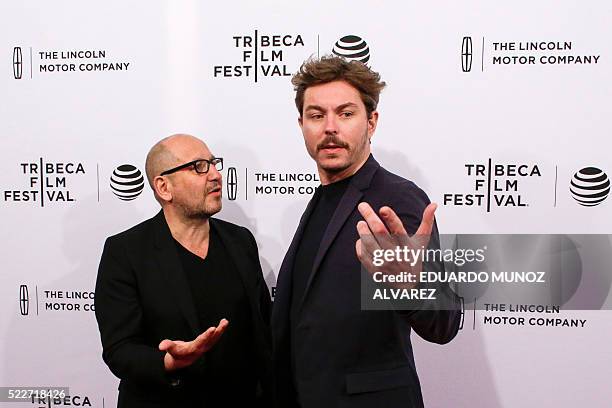 Film Director Thierry de Maiziere and Film Director Alban Teurlai attend the International Documentary Premiere of Reset at the 2016 Tribeca Film...