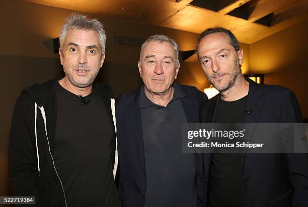 Director Alfonso Cuaron, actor Robert De Niro and director, cinematographer Emmanuel Lubezki attend Tribeca Talks Directors Series: Alfonso Cuaron at...