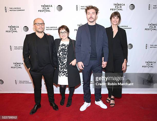 Directors Thierry De Maiziere and Alban Teurlai and guests attend "Reset" Premiere - 2016 Tribeca Film Festival at SVA Theatre 1 on April 20, 2016 in...