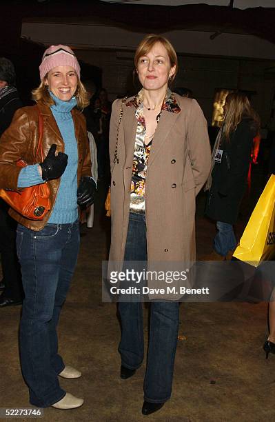 Arrabella Pollen and Rita Koenig attend the Couture Car Boot Sale Gala Preview Evening at Selfridges car park, Oxford Street March 3, 2005 in London,...