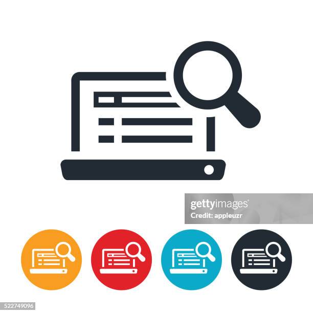 stockillustraties, clipart, cartoons en iconen met internet search icon - zoeken